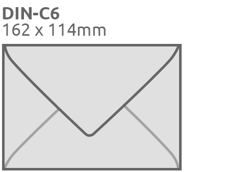 Briefumschläge C6 + Faltkarte 10x15 cm in rot, 0,65 €