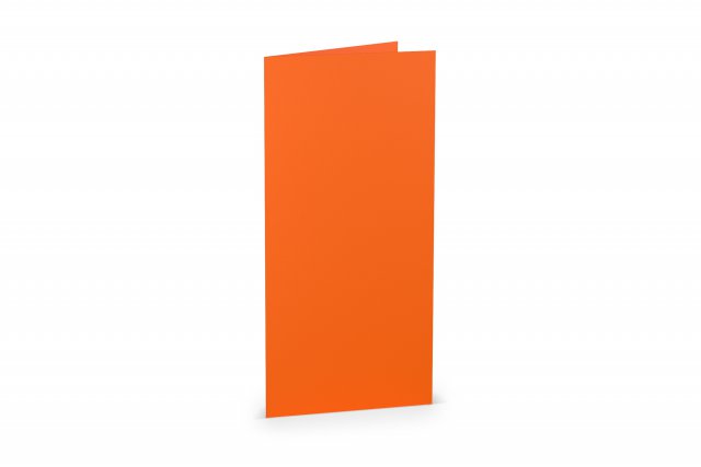 Klappkarten DIN Lang, Orange