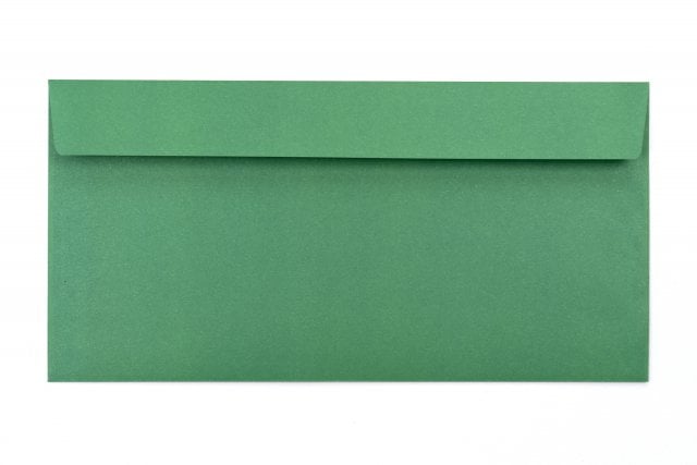 Briefumschläge DIN Lang haftklebend, Druck Grün