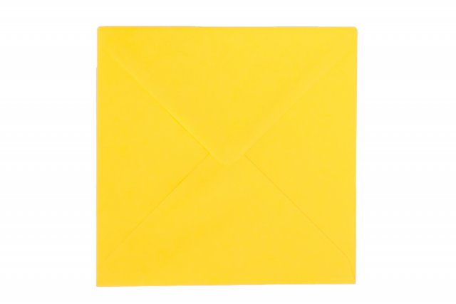 Briefumschläge Quadratisch 140x140 mm, Gelb