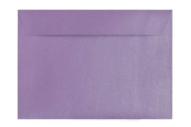 Briefumschläge DIN C5 haftklebend, Perlmutt Lila