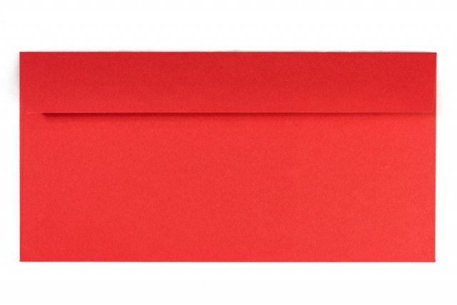 Briefumschläge DIN Lang haftklebend, Rot