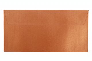 Briefumschläge DIN Lang haftklebend, Perlmutt Kupfer