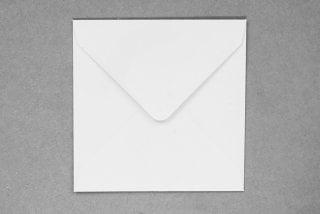 Briefumschläge Quadratisch 130x130 mm, Weiß