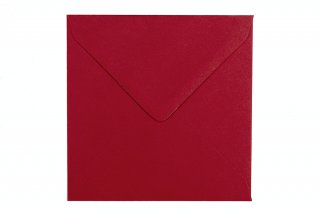 Briefumschläge Quadratisch 130x130 mm, Dunkelrot