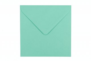 Briefumschläge Quadratisch 155x155 mm, Blaugrün