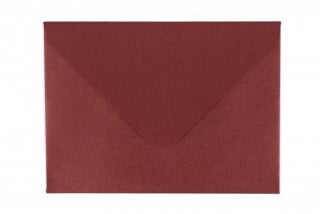 Briefumschläge DIN C7, Perlmutt Rot