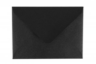 Briefumschläge DIN C7, Perlmutt Schwarz
