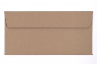 Briefumschläge DIN Lang haftklebend, Kraftpapier