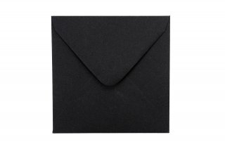 Briefumschläge Quadratisch 110x110 mm, Schwarz
