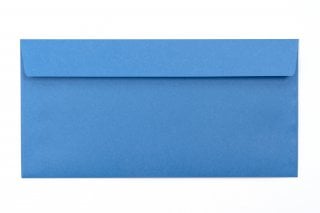 Briefumschläge DIN Lang haftklebend, Druck Blau