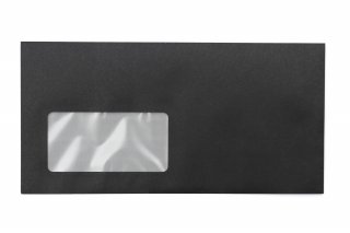 Briefumschläge DIN Lang+ mit Fenster, Druck Schwarz