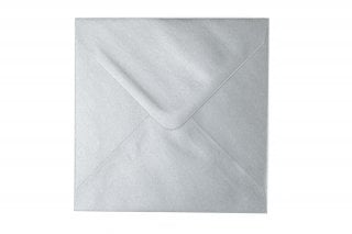 Briefumschläge Quadratisch 140x140 mm, Silber