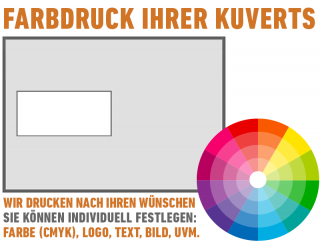 Briefumschläge DIN C5 mit Fenster, Individueller Druck