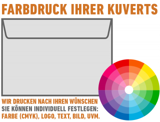 Briefumschläge DIN C5, Individueller Druck