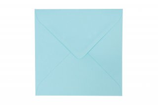 Briefumschläge Quadratisch 155x155 mm, Pastellblau