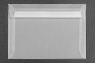 Briefumschläge DIN C6 haftklebend, Transparent