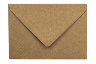 Briefumschläge DIN C6, Natron-Kraftpapier gerippt