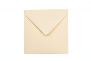 Briefumschläge Quadratisch 155x155 mm, Creme