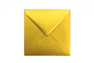 Briefumschläge Quadratisch 155x155 mm, Gold
