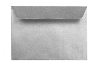 Briefumschläge DIN C6 haftklebend, Silber