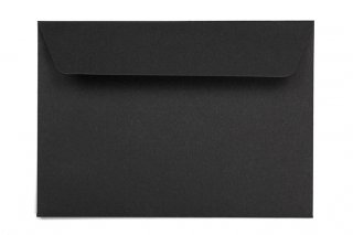 Briefumschläge DIN C6 haftklebend, Schwarz