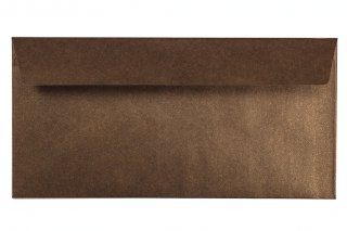 Briefumschläge DIN Lang haftklebend, Bronze