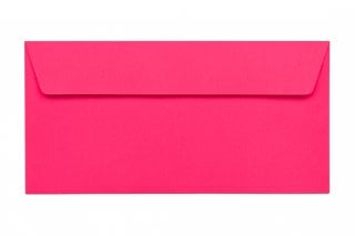 Briefumschläge DIN Lang haftklebend, Neon Pink