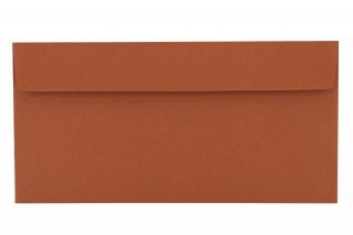 Briefumschläge DIN Lang haftklebend, Terrakotta