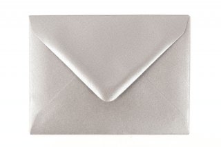 Briefumschläge DIN C7, Silber
