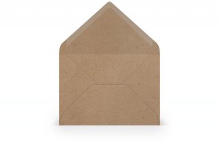 Briefumschläge DIN B6, Kraftpapier